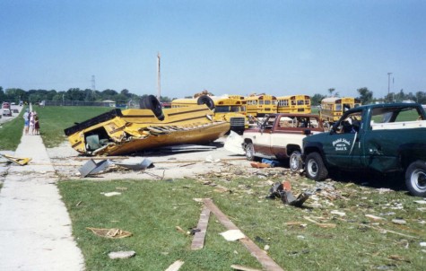 tornado pic school bus flattened