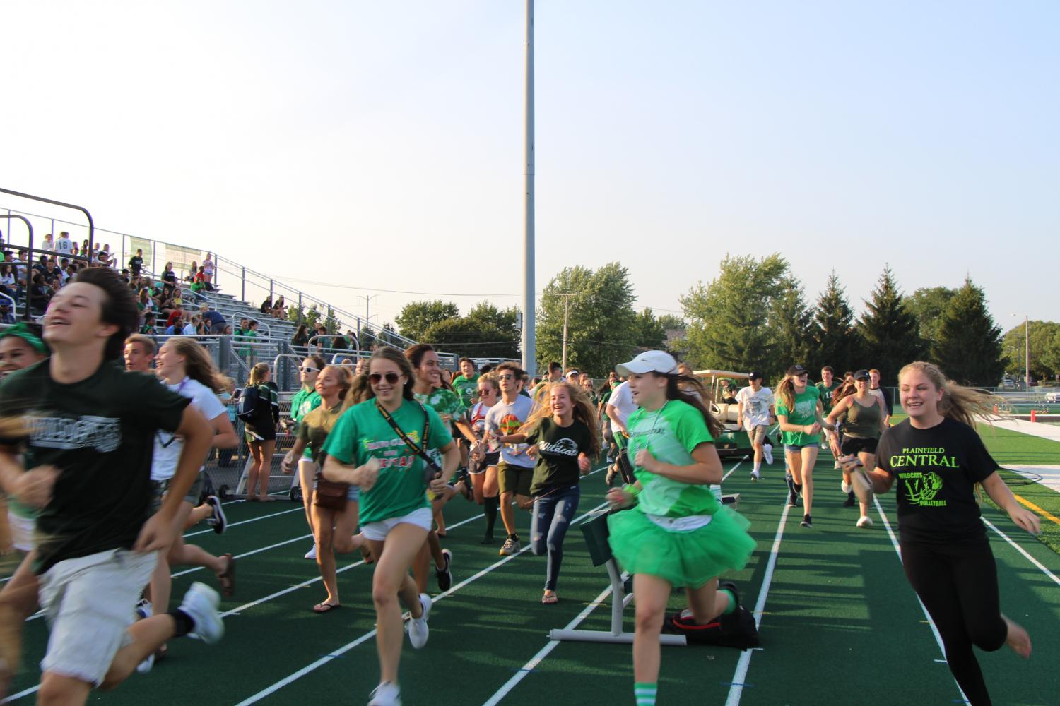 Green and White Night