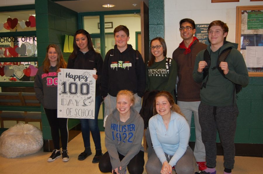 The winners of the 100th day festivities.