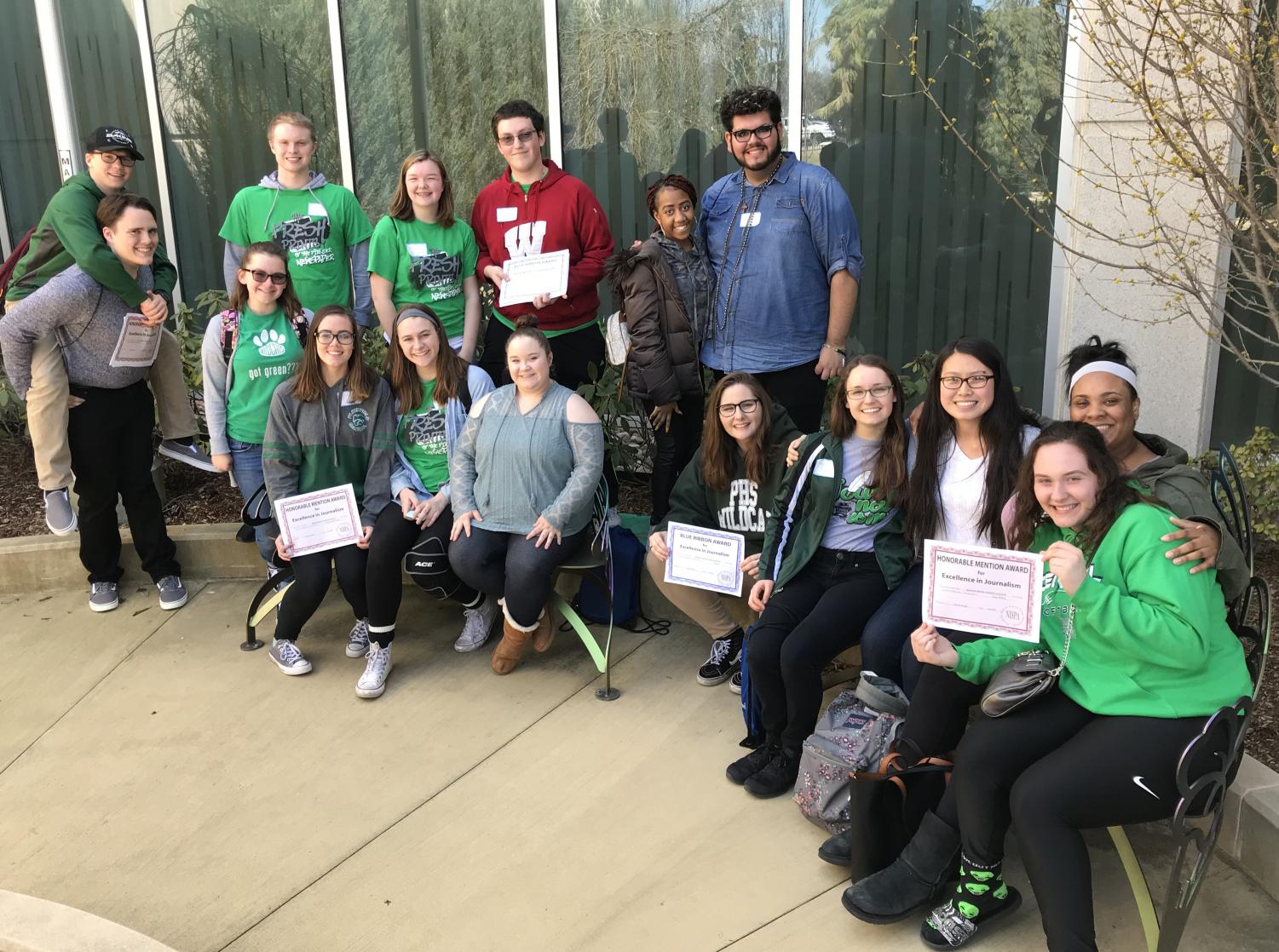 The Fielder Staff won awards for excellence in journalism at the NISPA conference on Friday, Apr. 20.