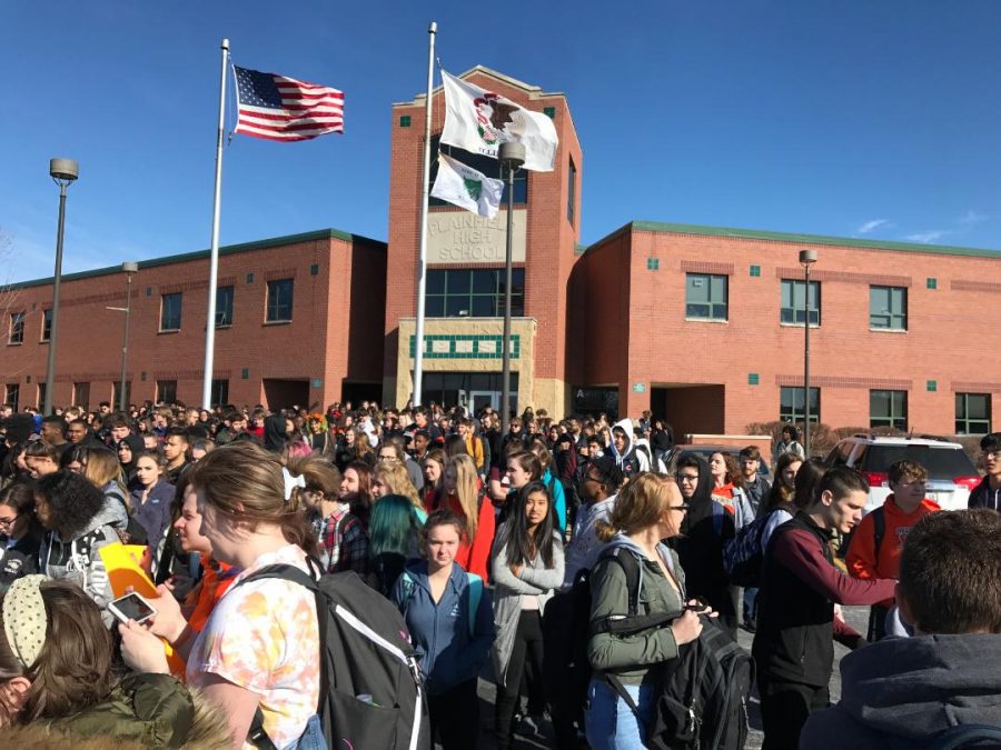 Students walkout on March 14.