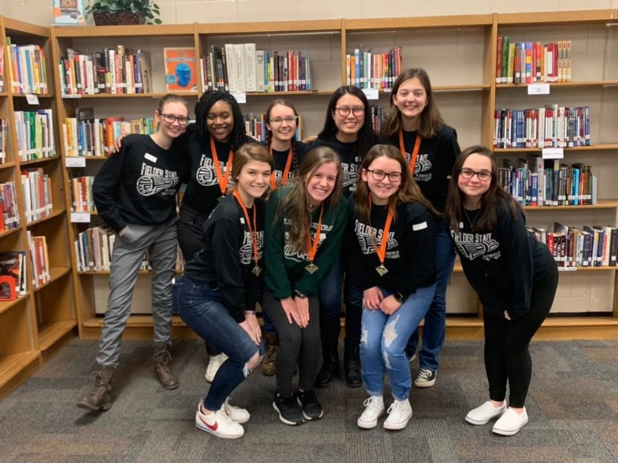 Six students earned 1st place medals at the Minooka journalism competition on Saturday.