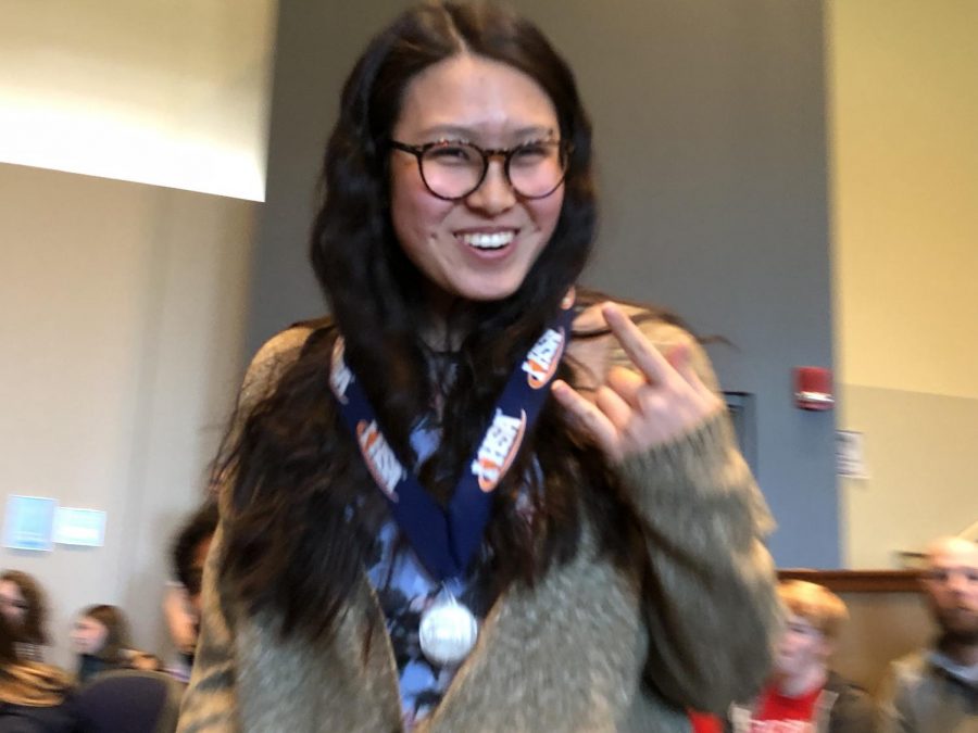 Editor-in-chief, Elizabeth Hsieh, earned 2nd place for the editorial she wrote about study halls at the IHSA state competition on Friday, April 26.