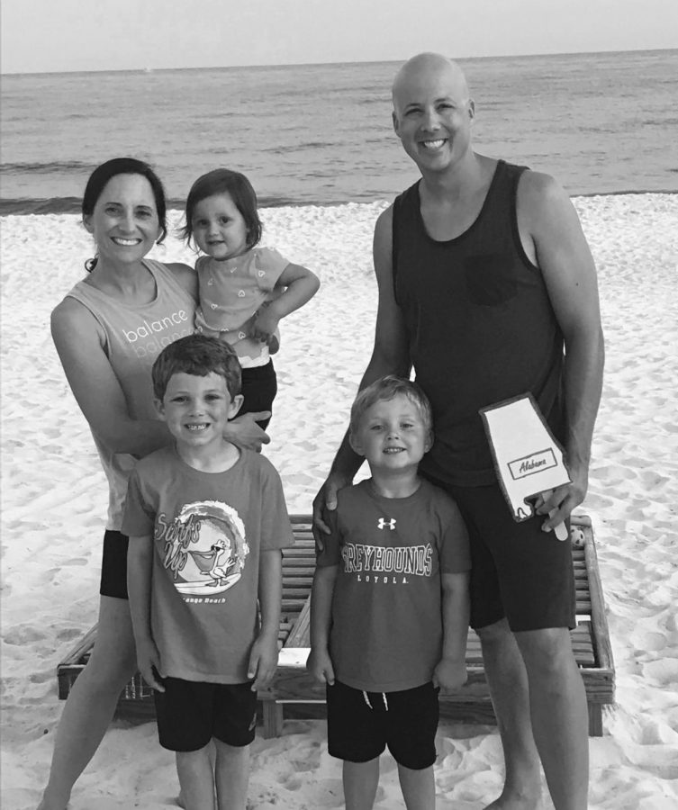 Chris Wells, special ed math teacher, visited the beach with his wife and three children over summer vacation.