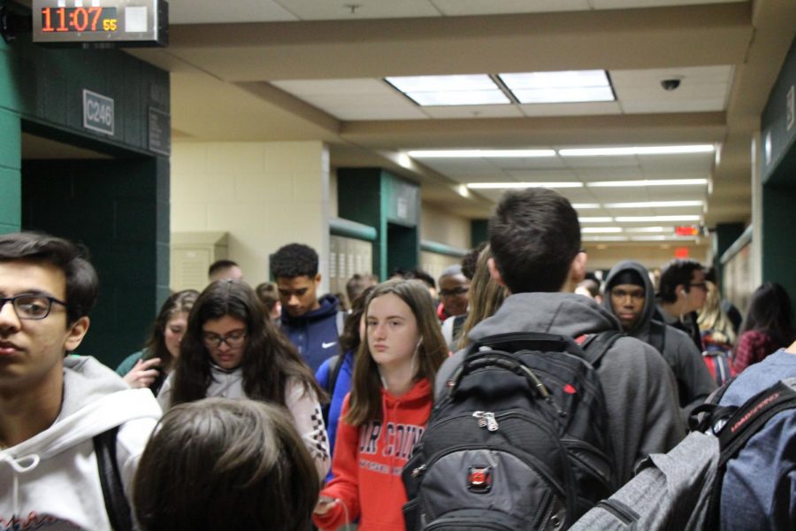 For some students, the combination of condensed spacing and loud noises make hallways a daily stressor. 