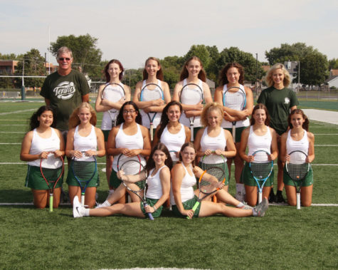 The girls varsity tennis team finished 8-2 in conference with an overall record of 15-4. 