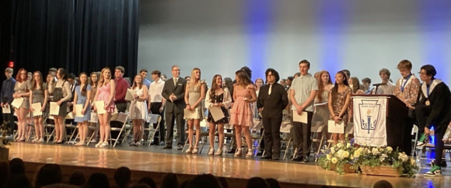 Students+are+inducted+into+the+NHS+on+Friday%2C+May+12.