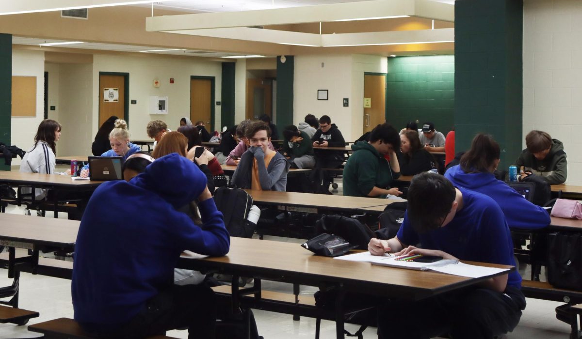 Students now funneled into North cafe for study hall