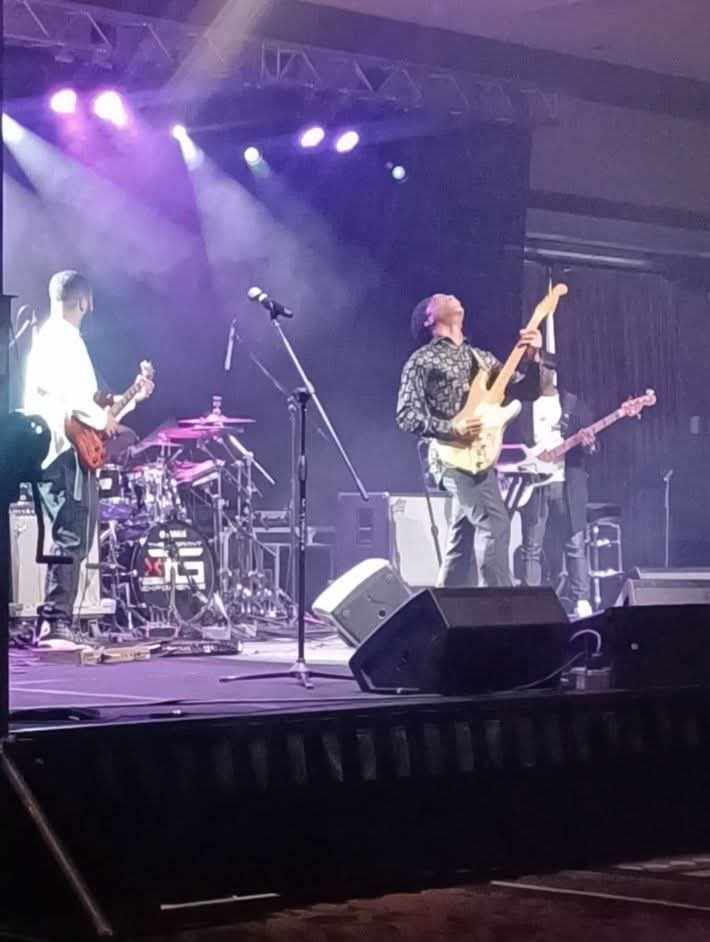 Junior William Carter (right), feels in tune with his musical talents and his fellow musicians.